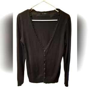 Maurices Black V-neck Cardigan Sweater size Small